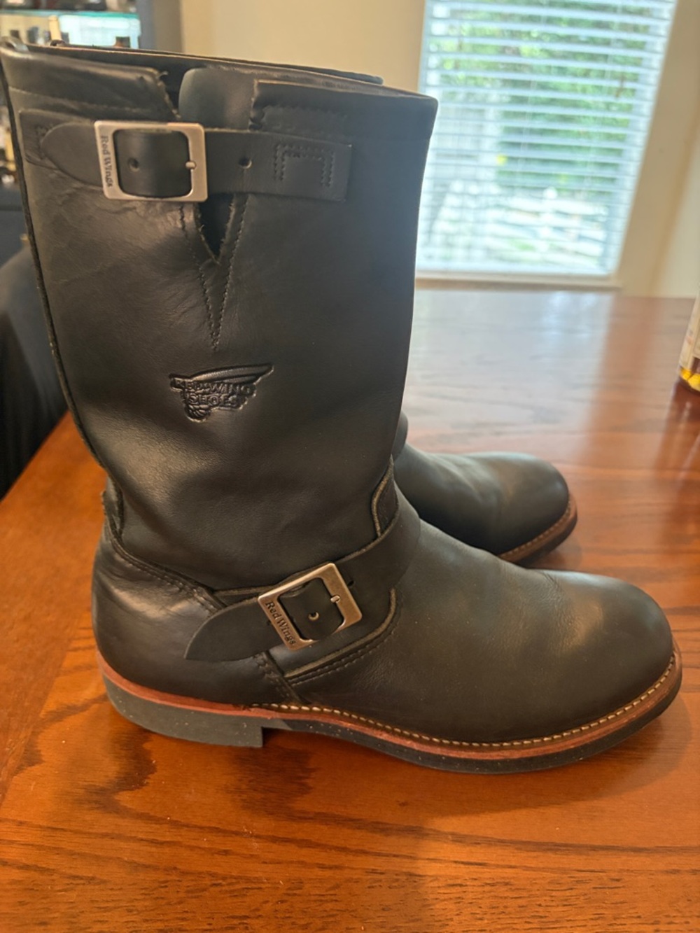Red Wing Black Harness Leather Engineer Boot 2990 Size 10D EUC - Picture 2 of 8